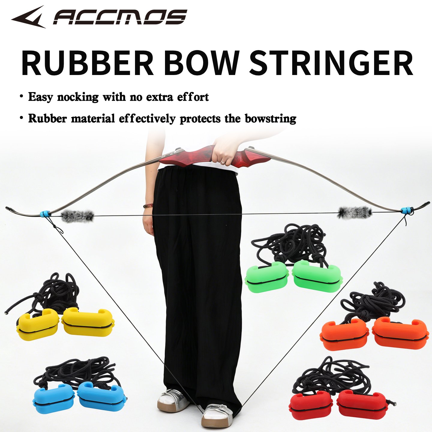 Bow Stringer Tool - Archery Bow Stringer Rubber Protector Pad
