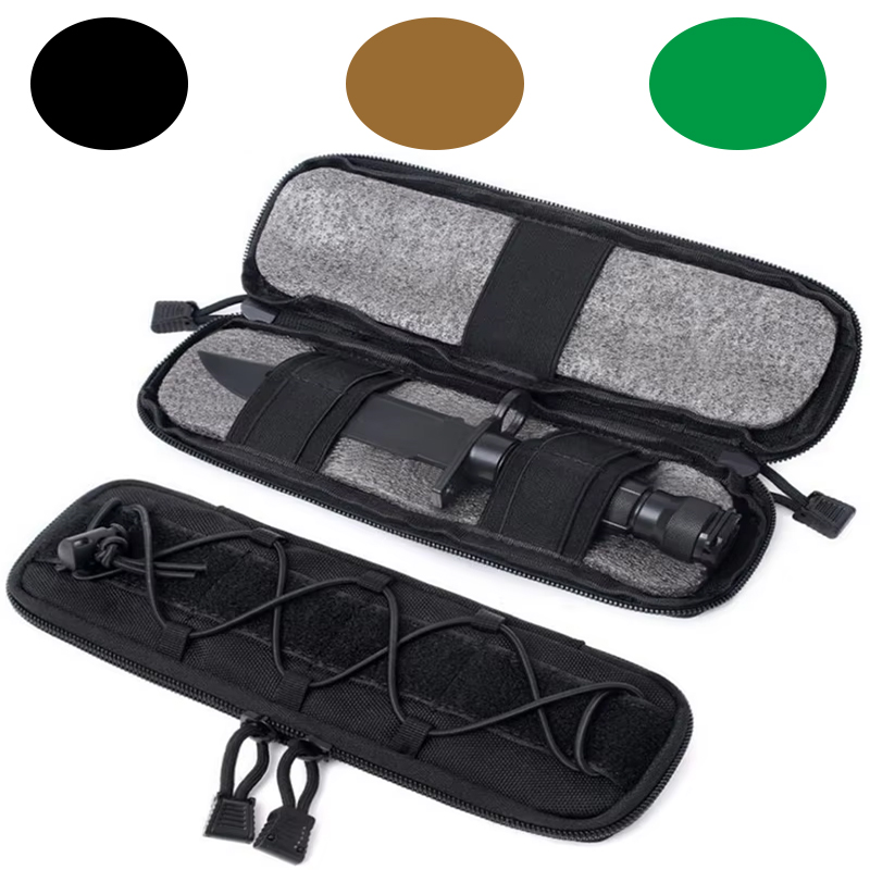 Outdoor Hunting Belt - Tactical Belt Bag Knife Flashlight Storage