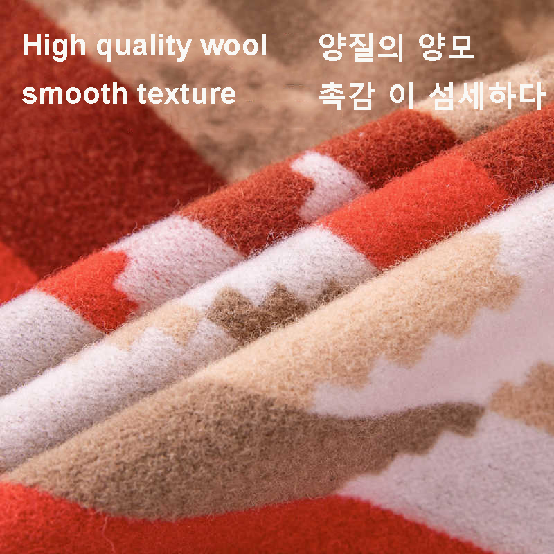 Outdoor Hunting Blanket - Red Stripe 100% Wool Blankets Camp