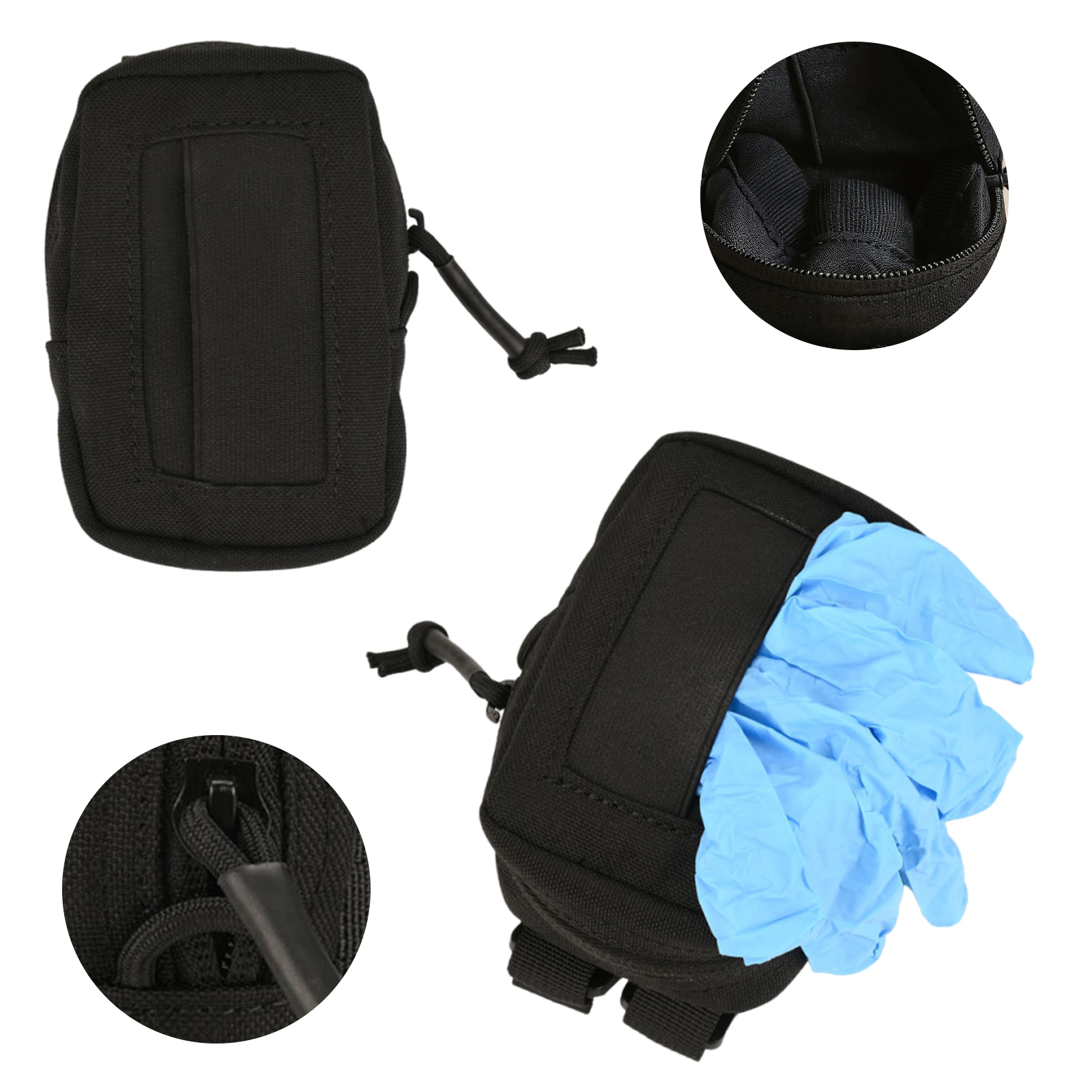Outdoor Hunting Belt - Tactical Disposable Glove Pouch Nylon Belt