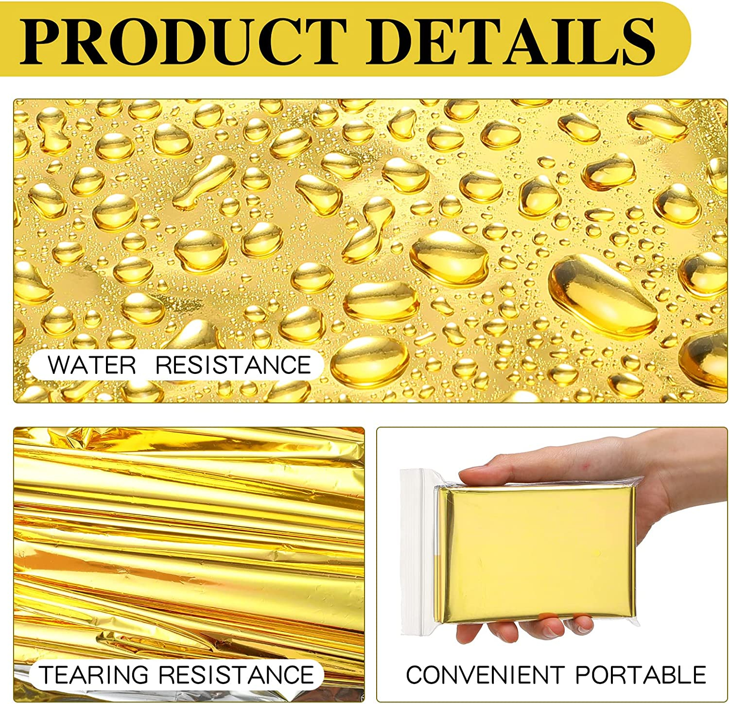 5-30Pc Outdoor Emergency Gold- - Outdoor Hunting Blanket recensie en prijs