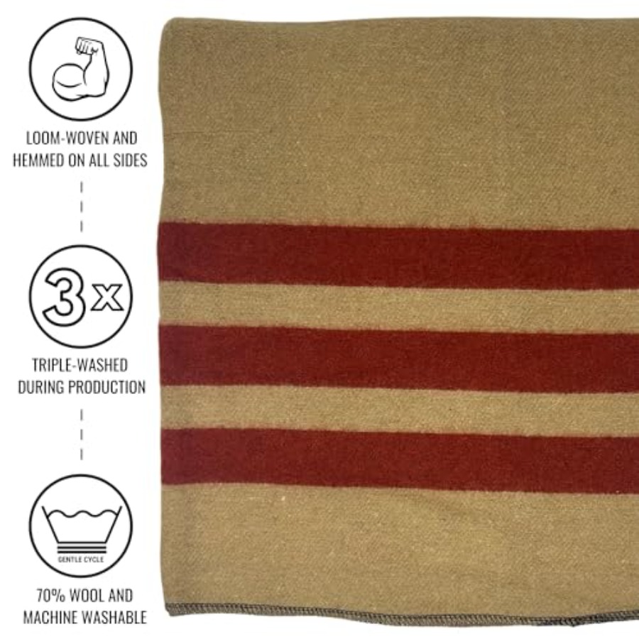 Rainier Wool Blanket, Warm, Th - Outdoor Hunting Blanket recensie en prijs