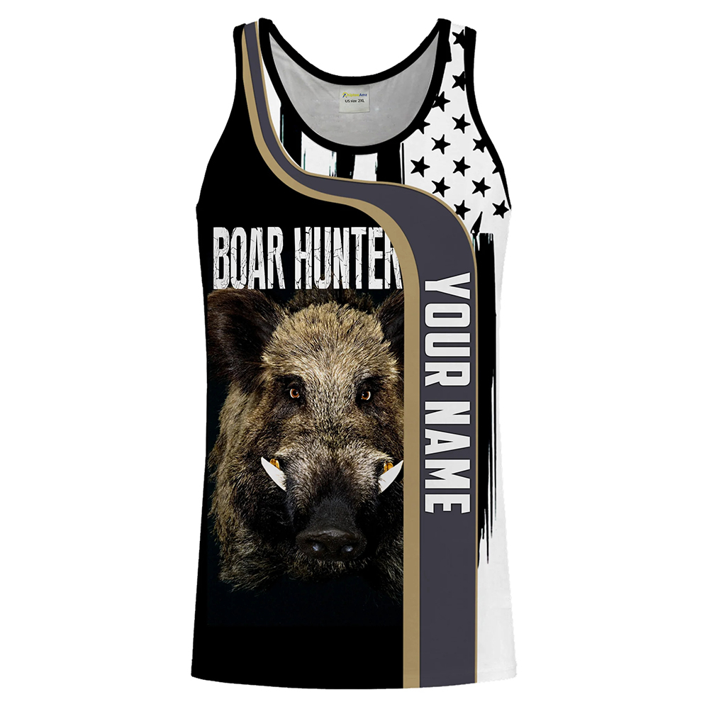 Custom Name Boar Hunter Tank T - Wildman Hunting & Outdoor Robertson Photos recensie en prijs