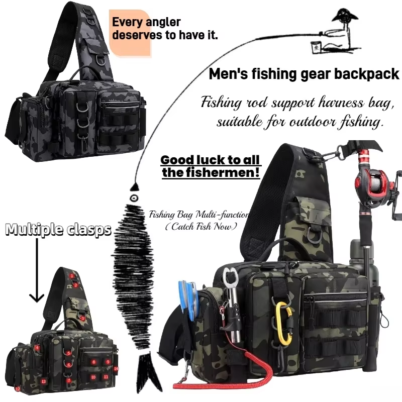 Outdoor fishing bag, with a bu - Outdoor Hunting Place recensie en prijs