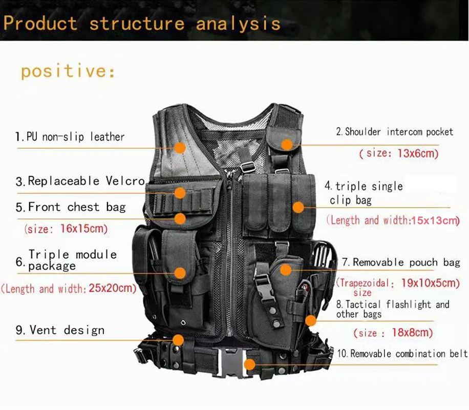 Adjustable Molle Tactical Vest - Hunting Outdoor Game recensie en prijs