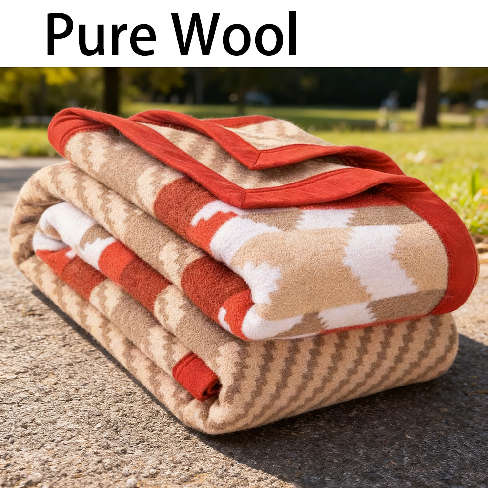 Red Stripe 100% Wool Blankets  - Outdoor Hunting Blanket recensie en prijs