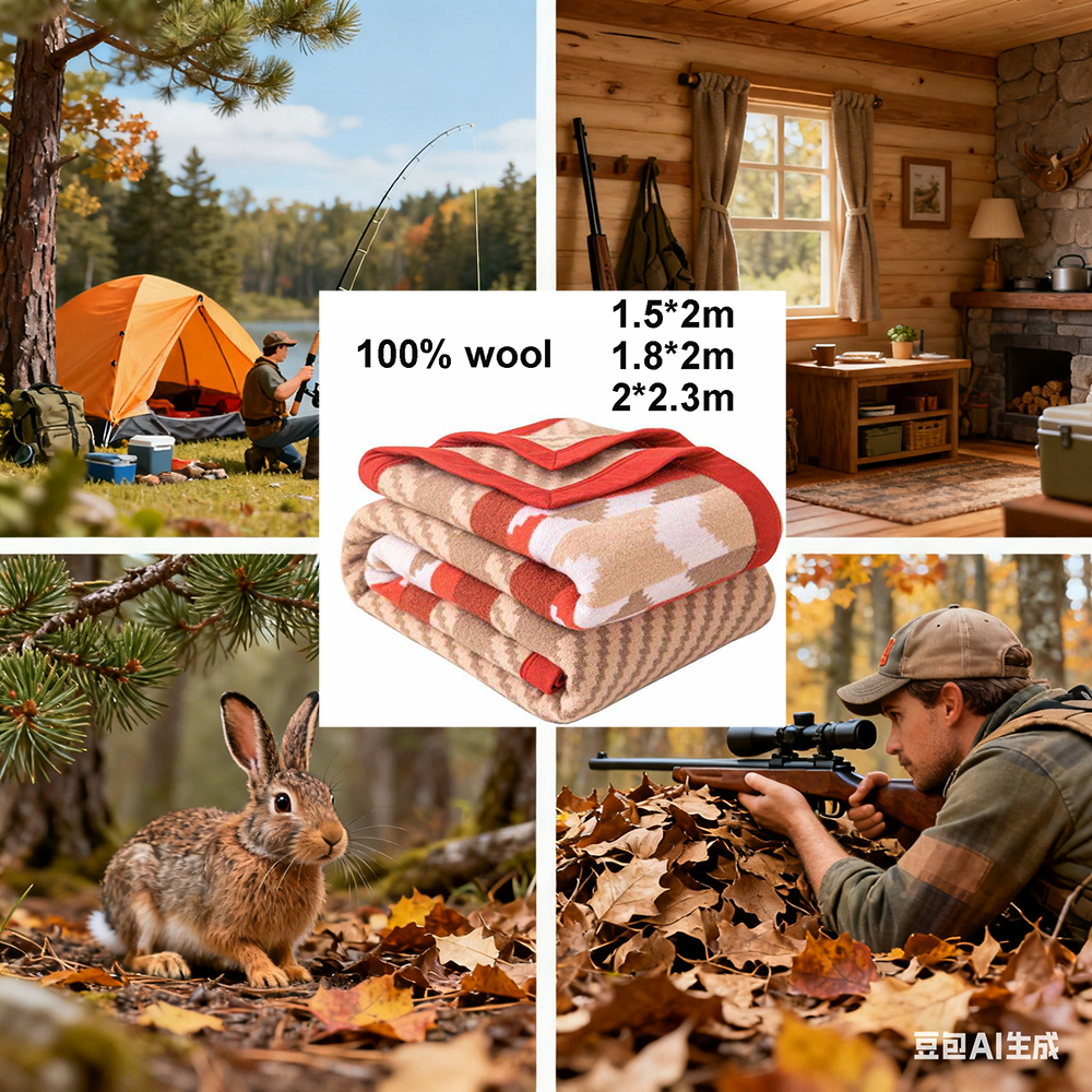 Red Stripe 100% Wool Blankets  - Outdoor Hunting Blanket recensie en prijs