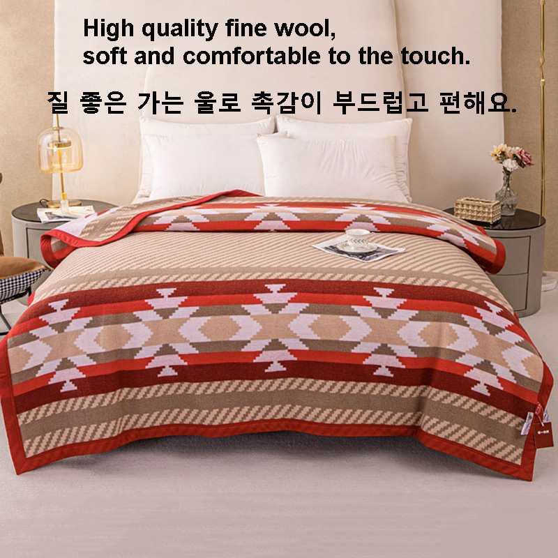 Red Stripe 100% Wool Blankets  - Outdoor Hunting Blanket recensie en prijs