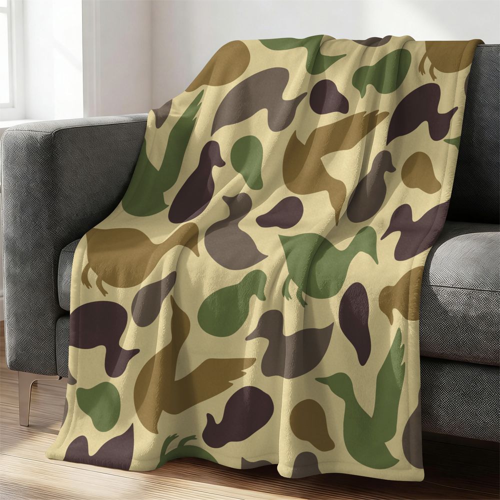Duck Pattern Flannel Blanket S - Outdoor Hunting Blanket recensie en prijs