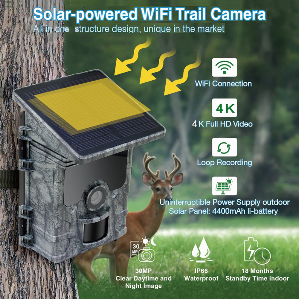 Solar Panel Hunting Camera 4K  - Outdoor Hunting Images recensie en prijs