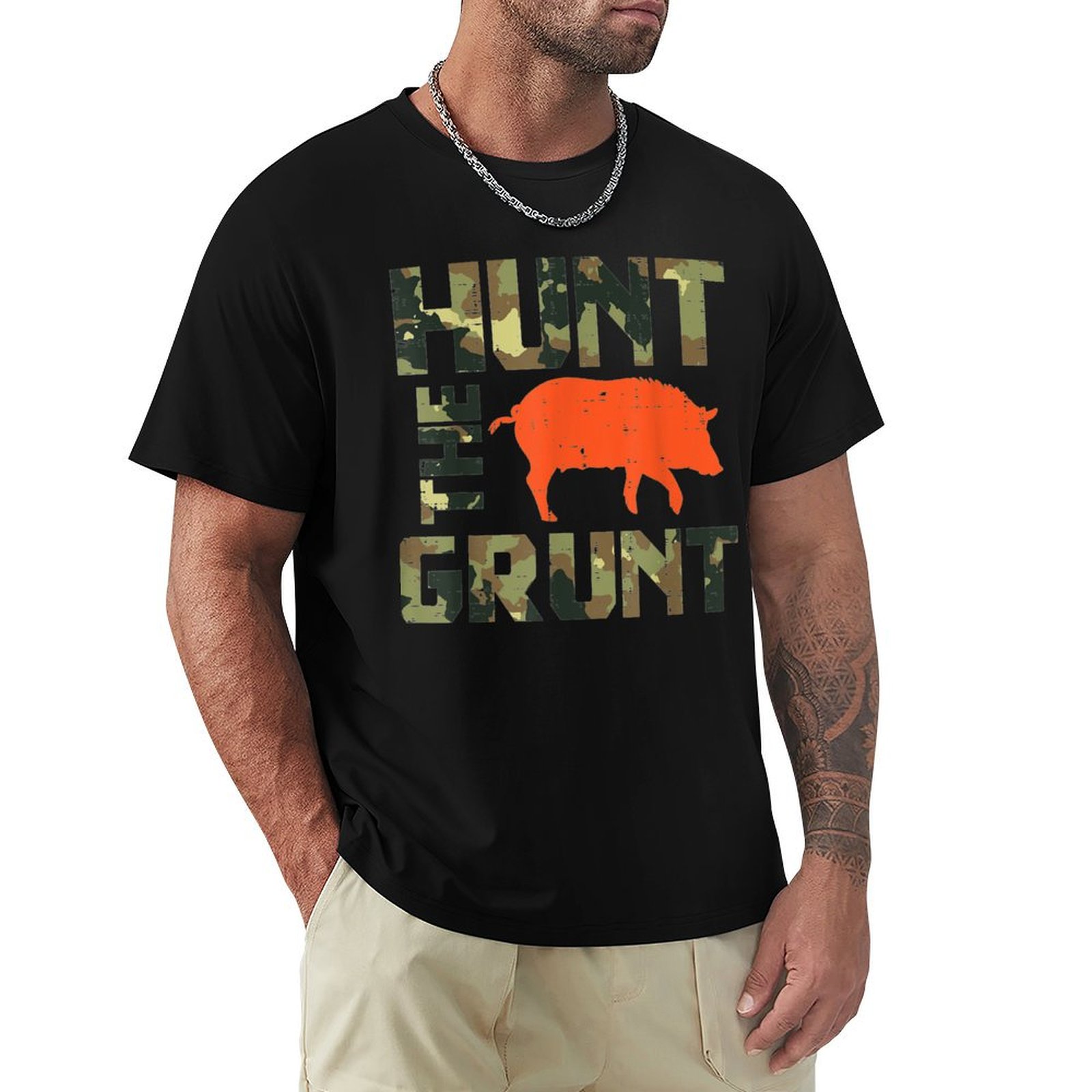 Camo Hunt The Grunt Hog Vintag - Wildman Hunting & Outdoor Robertson Photos recensie en prijs