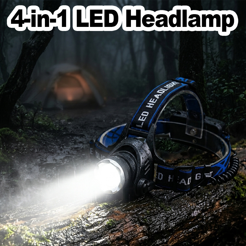 4in1 LED Headlamp Flashlights  - Headlamp Tactical Bright recensie en prijs