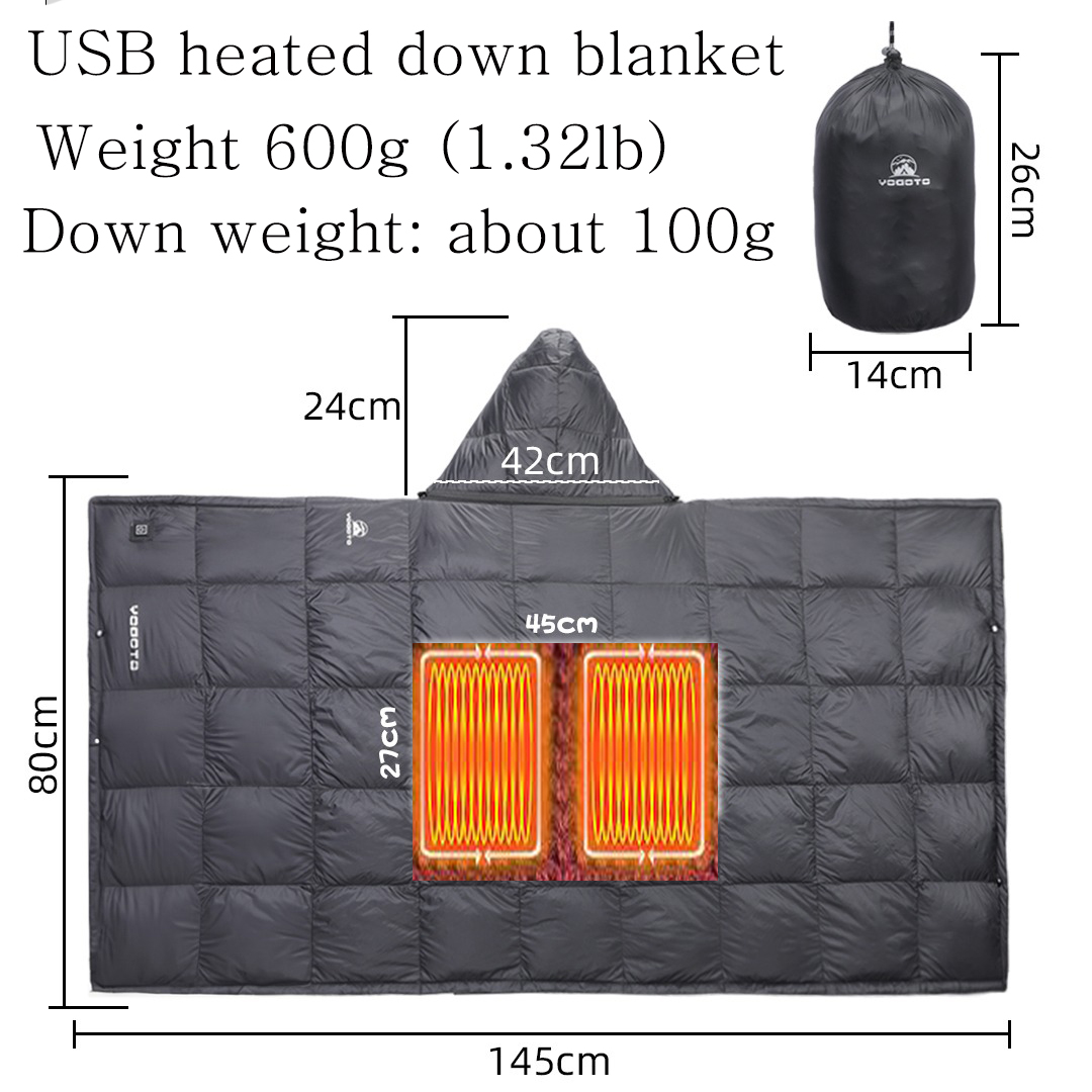 Down Camp Blanket Usb Heating  - Outdoor Hunting Blanket recensie en prijs
