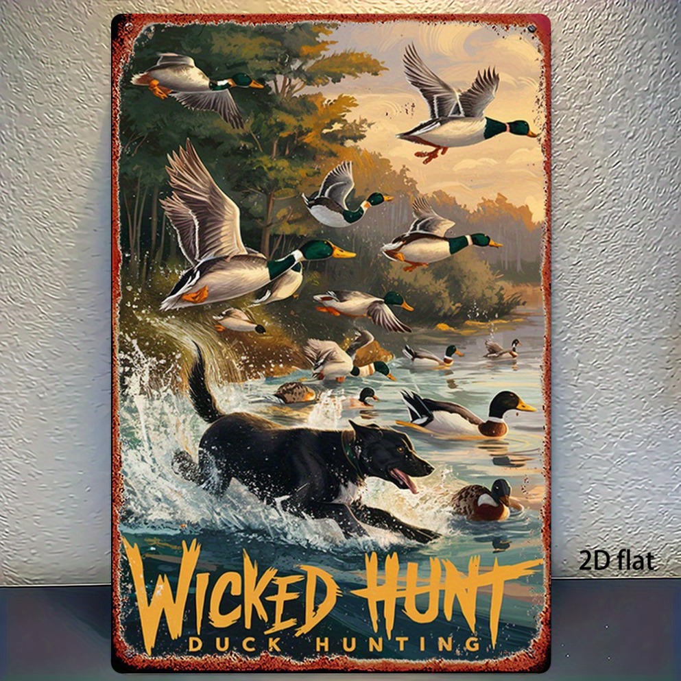 2D Flat Vintage Hunting Duck M - Wildman Hunting & Outdoor Robertson Photos recensie en prijs