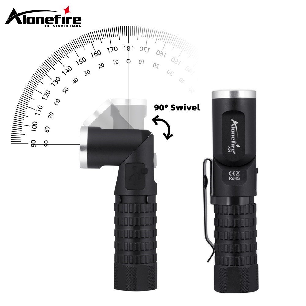 Magnetic P8 Led Flashlight 90° - Headlamp Tactical Bright recensie en prijs