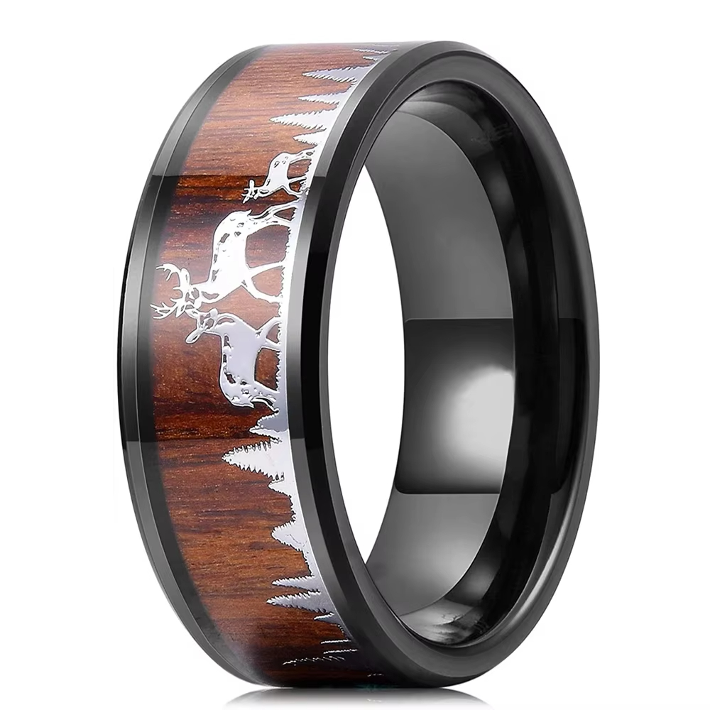 Fashion 8mm Koa Wood Inlay Dee - Wildman Hunting & Outdoor Robertson Photos recensie en prijs