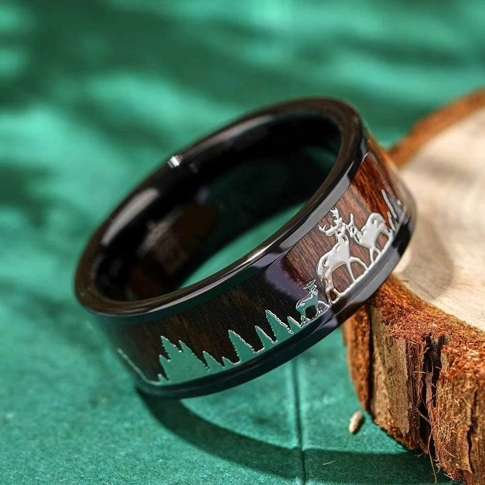 Fashion 8mm Koa Wood Inlay Dee - Wildman Hunting & Outdoor Robertson Photos recensie en prijs
