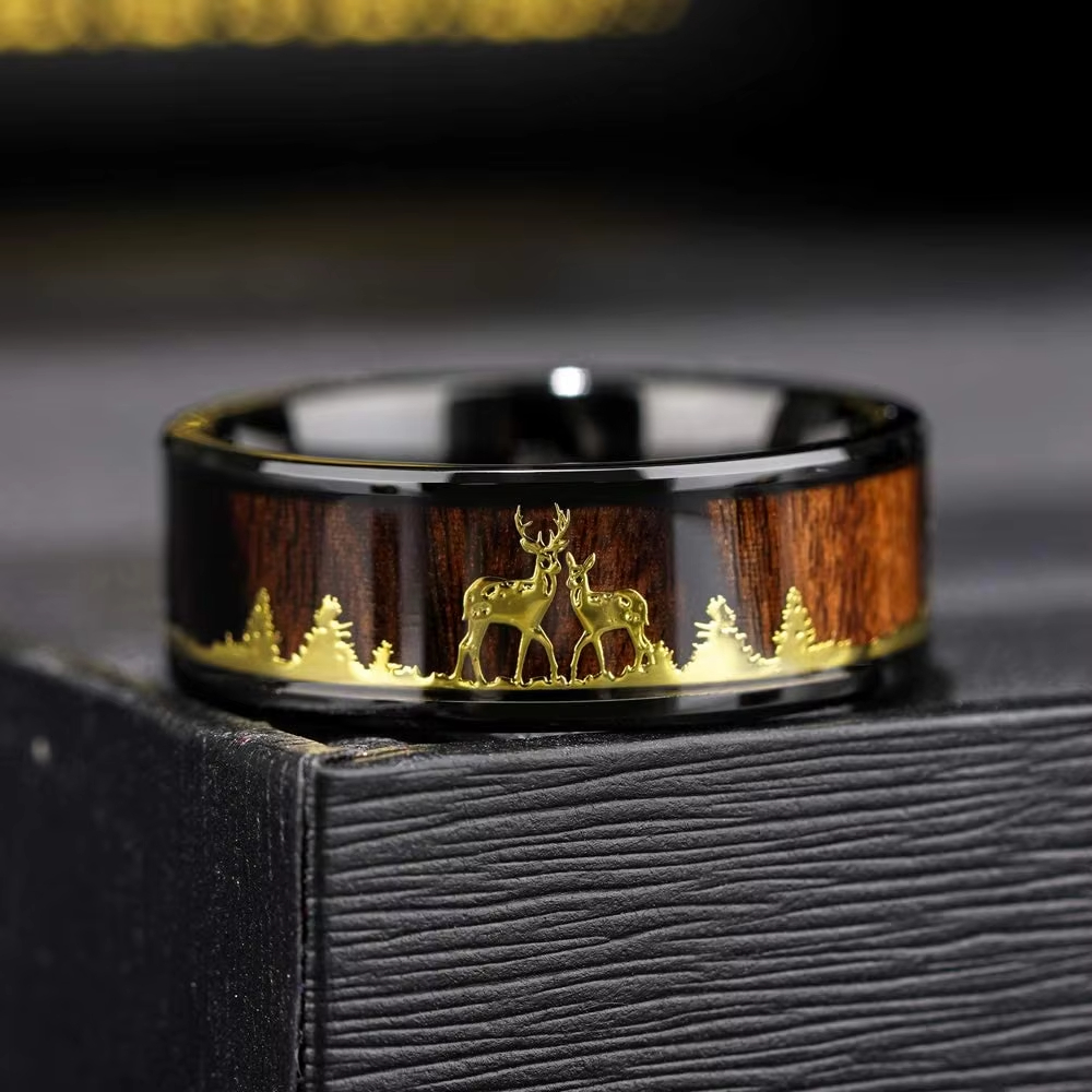 Fashion 8mm Koa Wood Inlay Dee - Wildman Hunting & Outdoor Robertson Photos recensie en prijs
